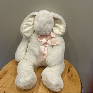 Bunnies By The Bay Ultra Soft Cream Rabbit Bunny Security Plush 15” Floppy Ears